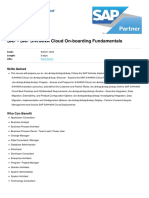 Sap S4hana Cloud On Boarding Fundamentals PDF