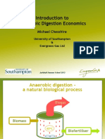 Introduction To Anaerobic Digestion Economics: Michael Chesshire