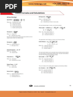 Useful Formulas and Calculations