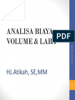 Analisis Biaya Volume Dan Laba