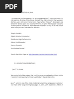 Download Characteristic of Java by Ervin Lew SN40304629 doc pdf
