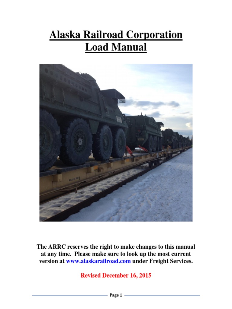 Alaska Railroad Load Securement Manual | PDF | Semi Trailer Truck | Cargo