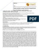 Prediction of Post-Tuberculosis Lung Function Impairment