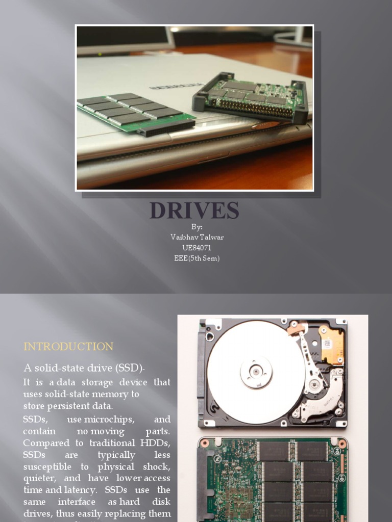 Solid State Drives By Vaibhav Talwar UE84071 EEE (5th Sem) PDF
