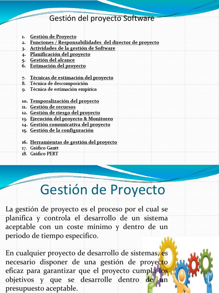 Gestion de Proyecto de Software | PDF