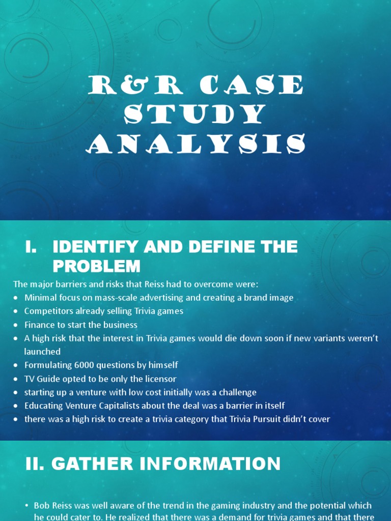 R&R Case Study Analysis | PDF | Retail | Venture Capital