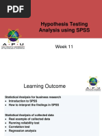 Hypothesis Testing Results Analysis Using SPSS RM Dec 2017