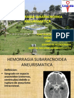 UPSJB Hemorragia Subaracnoidea Por Ruptura Aneurismas Intracraneales - Neurocirugia Marzo 2019 - Juan Barreto Stein PDF