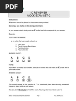 Ic Mock Exam Set C PDF