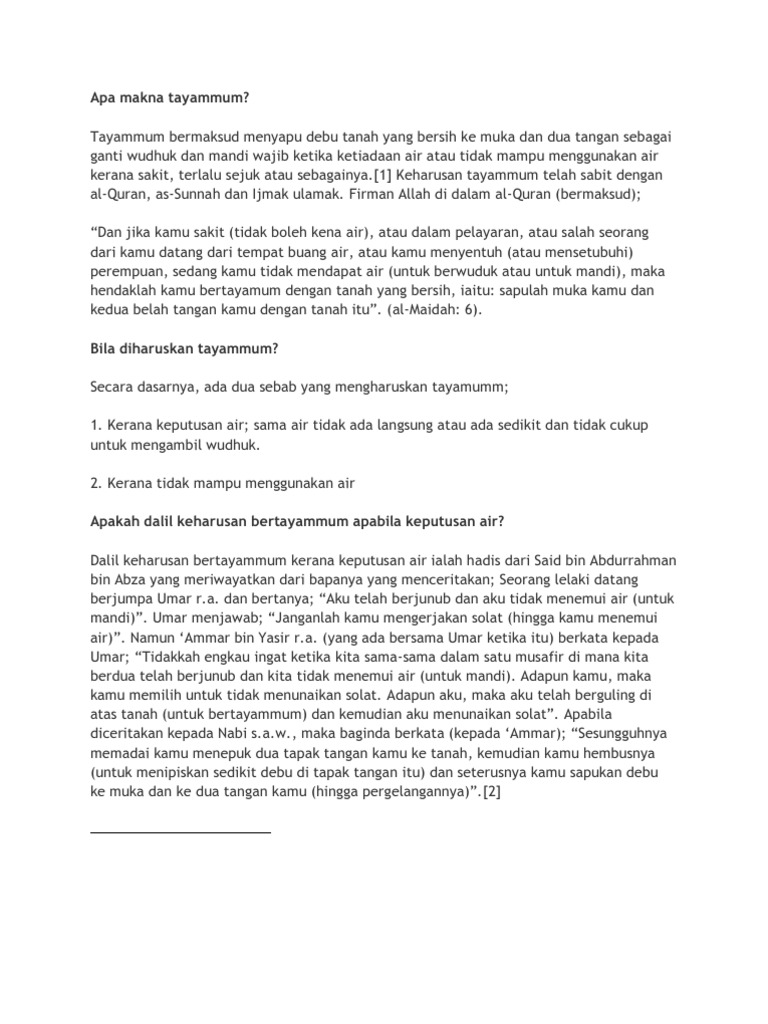 Apa Makna Tayammum PDF Qr Code Multimedia