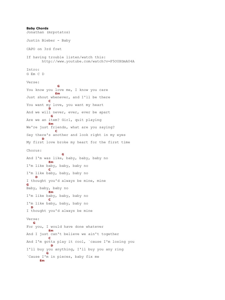 Baby Chords Song Structure Confucianism