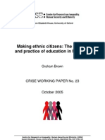 Making Ethnic Citizens: The Politics and Practice of Education in Malaysia
