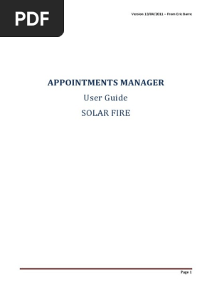 SolarFire_AppointmentManager