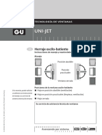 Instrucciones de Montaje Uso y Mantenimiento Uni Jet