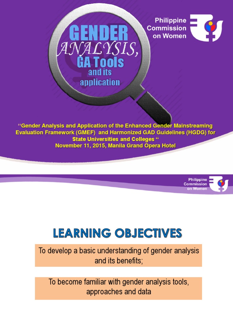 gender analysis methodology