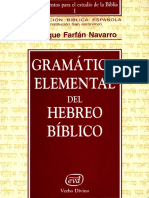 Farfán Navarro, Enrique - Gramática Elemental Del Hebreo Bíblico PDF