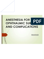 Opthalmic Anaesthesia