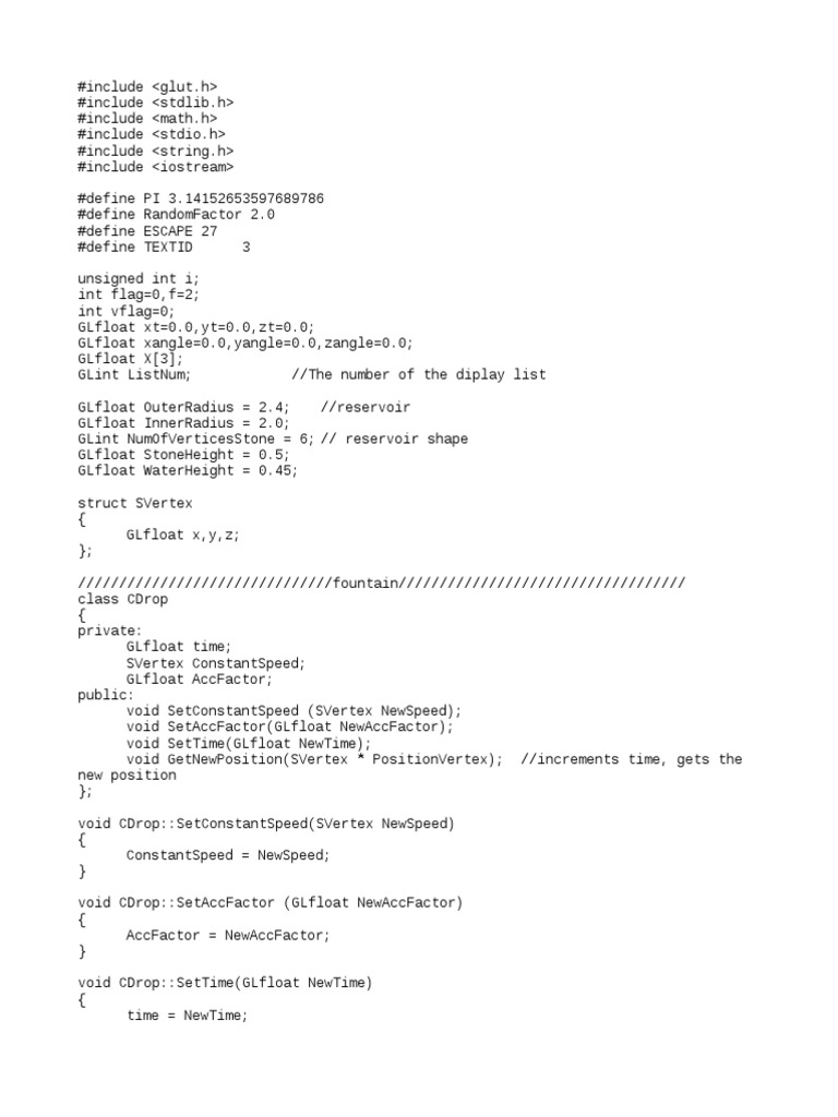 Flowing Fountain Source Code PDF Software Engineering Computer