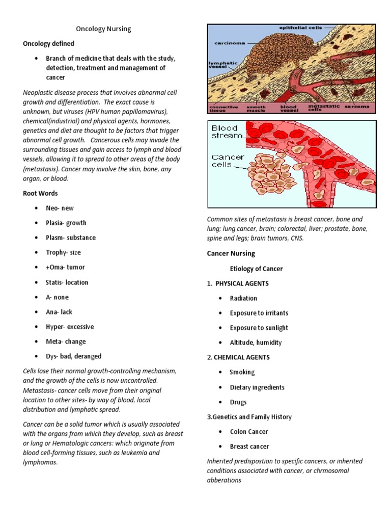 Oncology Nursing | PDF | Colorectal Cancer | Cancer