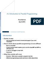 Intro Parallel Programming 2015