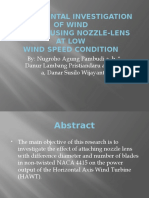 Experimental Investigation of Wind