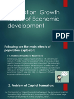 Population Growth Factor of Economic Development