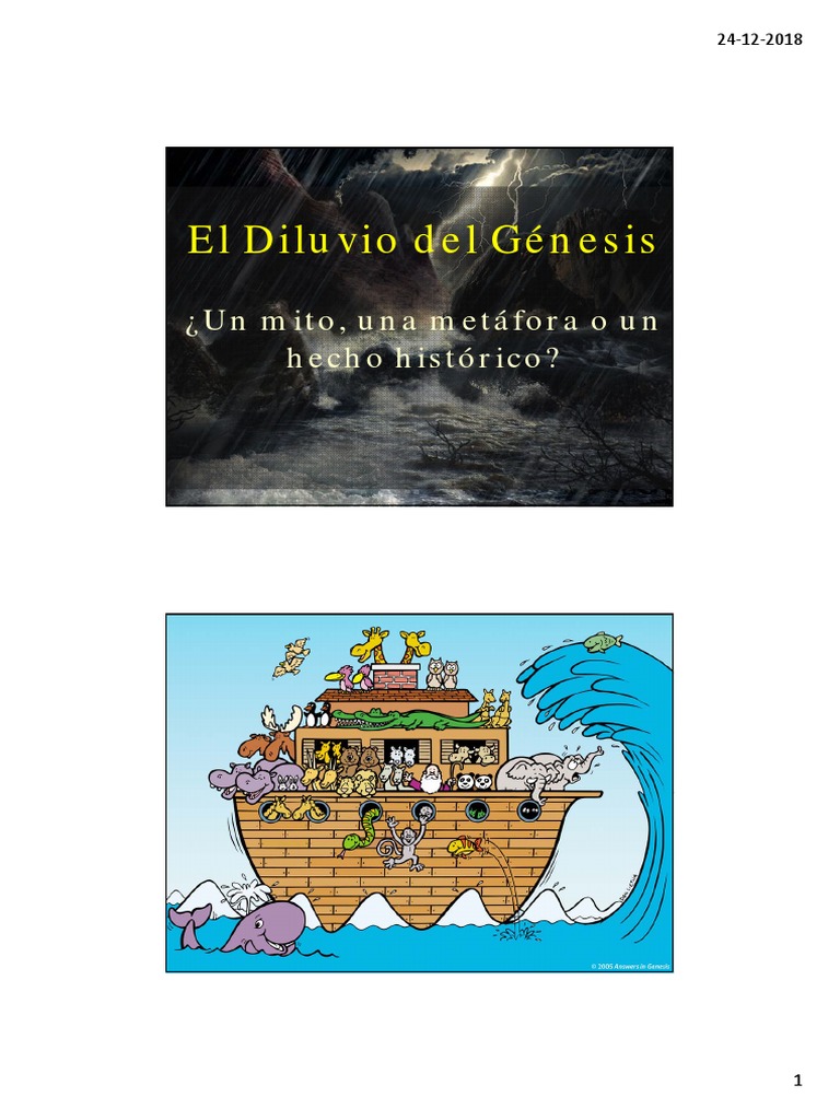 Evidencias del Diluvio en el Génesis | PDF | Mito de la inundación ...
