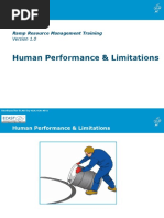 RRM Training Syllabus Chapter 5 Human Performance and Limitations Version