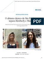 Mapa Da Desigualdade 2018 - O Abismo Dentro de São Paulo Que Separa Kimberly e Mariana - Brasil - EL PAÍS Brasil