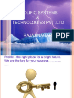 Prolific Systems & Technologies PVT .LTD