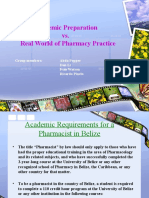Academic Pep A Ration Vs Real World of Pharmacy Practice 2222