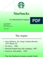 Starbucks: An International Company's Life