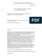 Evaluación Del Clima Organizacional en Un Centro de Rehabilitación y Educación Especial