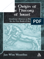 (Journal for the Study of the Old Testament Supplement Series 345) Jan-Wim Wesselius - Origin of the History of Israel_ Herodotus' Histories as Blueprint for the First Books of the Bible-Sheffield Aca.pdf