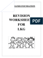 Revision Worksheets FOR LKG: Busy Hands Foundation