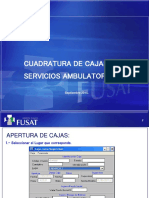 Cuadratura de Cajas Fusat 2015