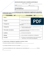 Prueba de Lenguaje y Comunicación-Genero Dramatico