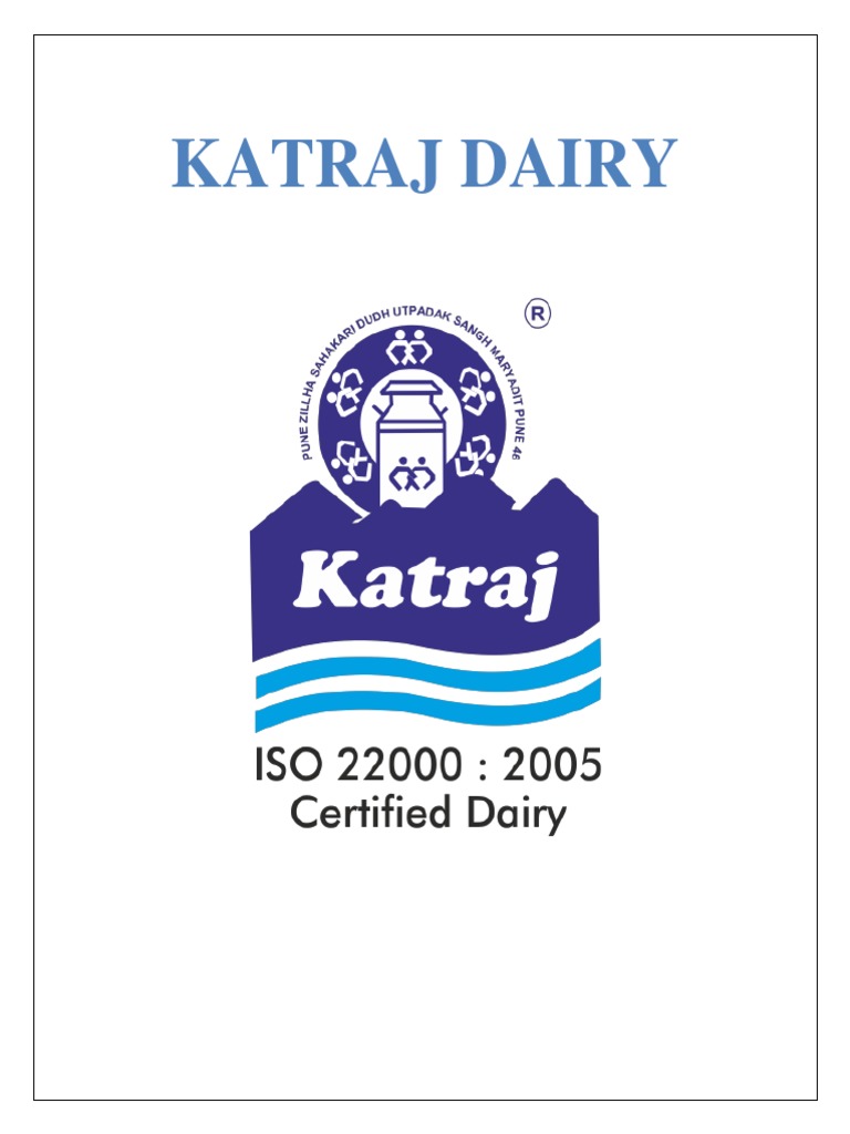 Katraj Dairy A Leading Dairy in Pune PDF Milk Butter