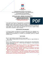 Edital Mestrado Filosofia Ufal Retificado em 25-01-2019