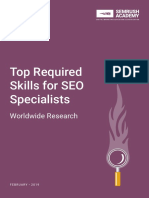 Top Required Skills For SEO Specialists
