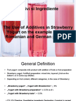 The Use of Additives in Strawberry Yogurt