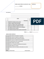 FICHA DE EVALUACION PROYECTO DE CIENCIAS 2014 Calificación