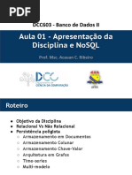 Aula01-DCC603 - Apresentação e Introdução NoSQL