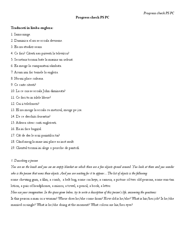 Progress Check PS PC | PDF