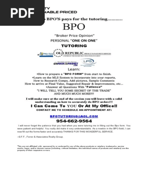 BPO One on One Tutoring