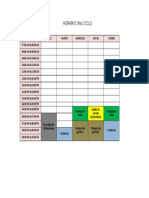 Horario 9no Ciclo