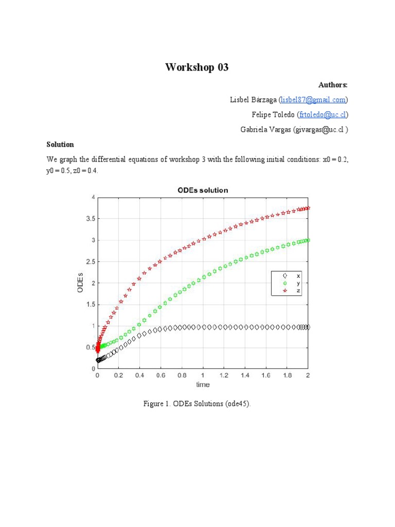 Comparing ode23 and ode45 Solvers | PDF | Teaching Methods & Materials