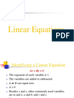 Linear Equation PP T