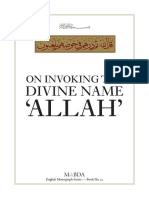 023 Invoking the Divine Name Allah