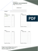 Study Plan: Name: Id Number: Degree